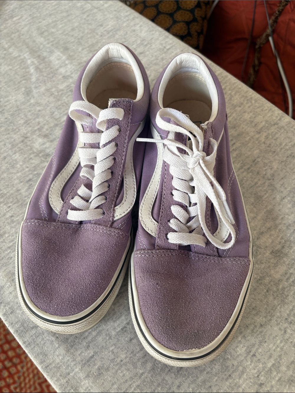 Vans Old Skool Lavender and White Women’s Sneakers